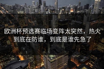 欧洲杯预选赛临场变阵太突然，热火到底在防谁，到底是谁先急了