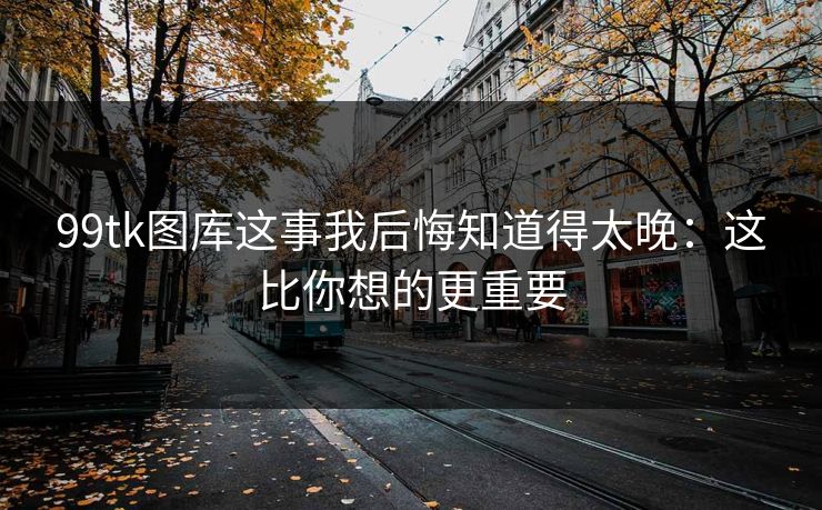 99tk图库这事我后悔知道得太晚：这比你想的更重要